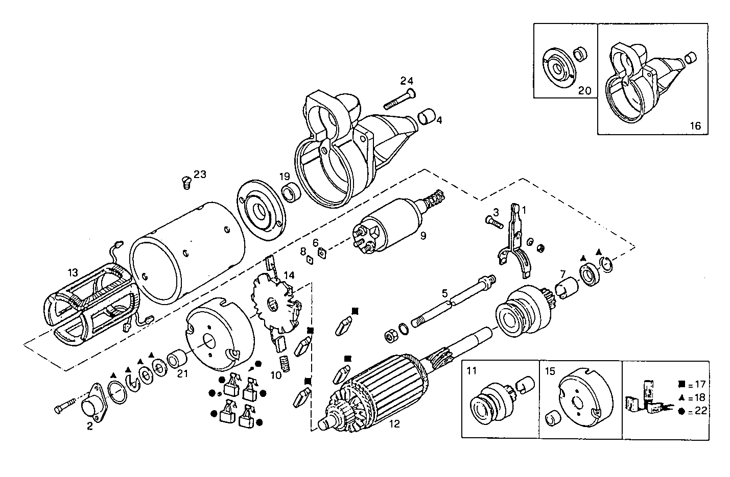 Iveco/FPT STARTER MOTOR (COMPONENTS)