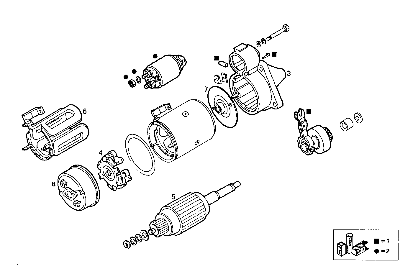 Iveco/FPT STARTER MOTOR (COMPONENTS)