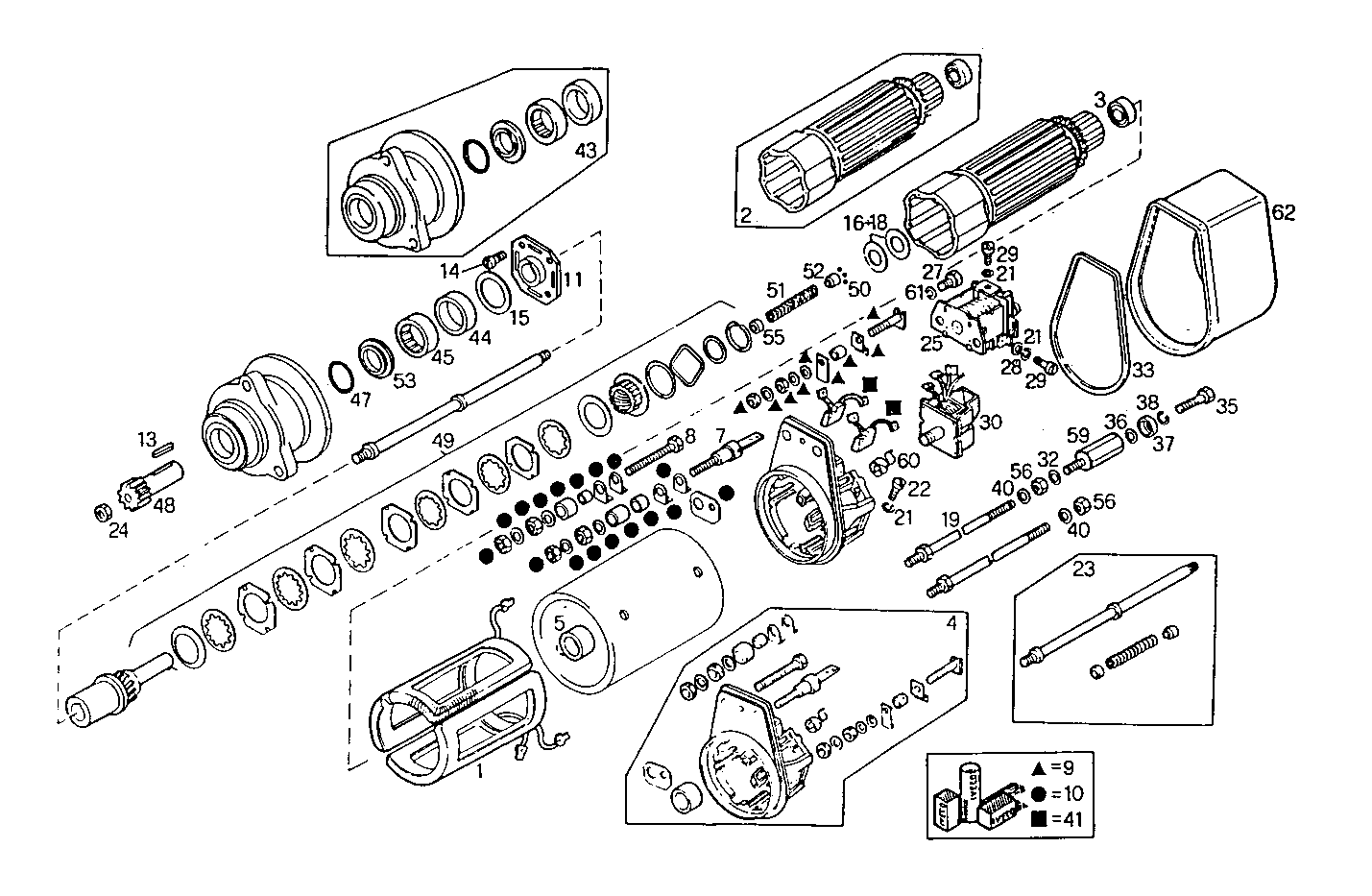 Iveco/FPT STARTER MOTOR (COMPONENTS)