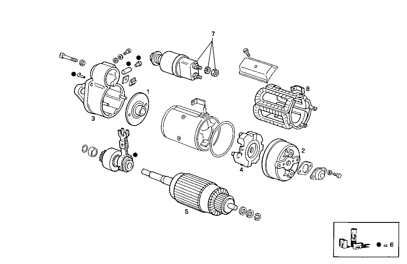 Iveco/FPT STARTER MOTOR (COMPONENTS)