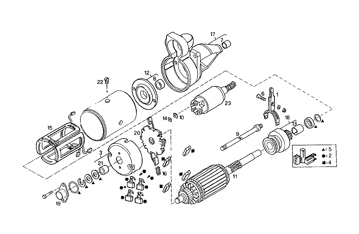 Iveco/FPT STARTER MOTOR (COMPONENTS)