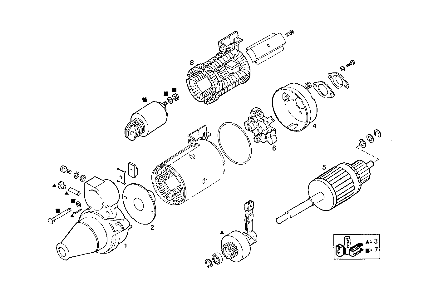 Iveco/FPT STARTER MOTOR (COMPONENTS)