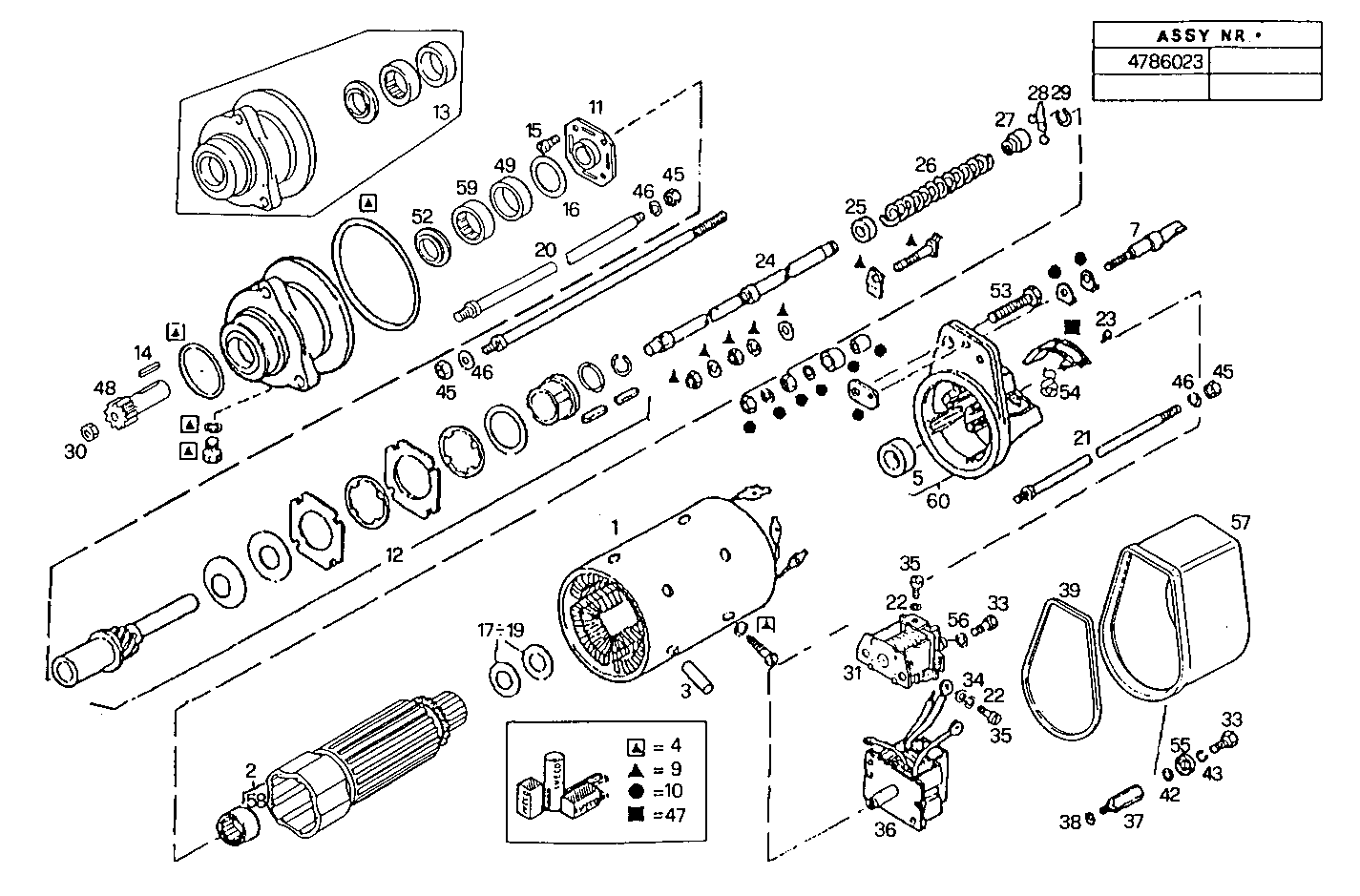 Iveco/FPT STARTER MOTOR (COMPONENTS)