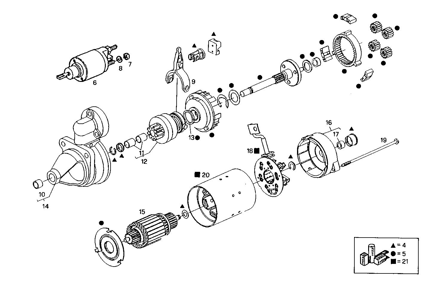 Iveco/FPT STARTER MOTOR (COMPONENTS)