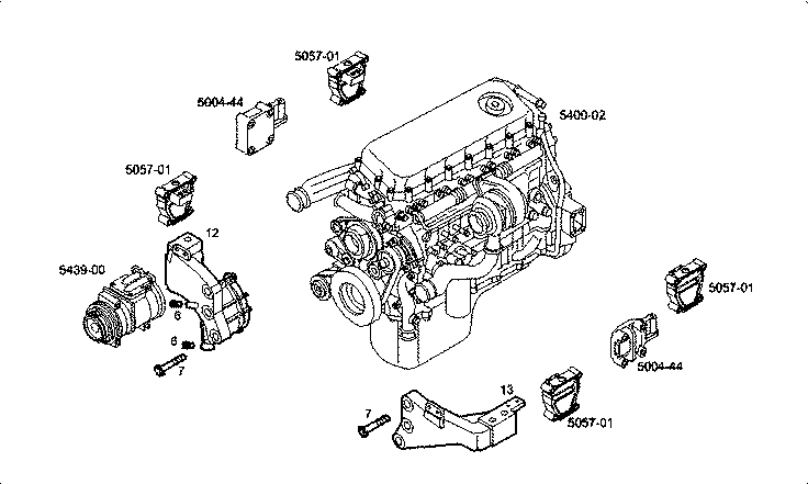 Iveco/FPT FRONT ENGINE SUPPORT