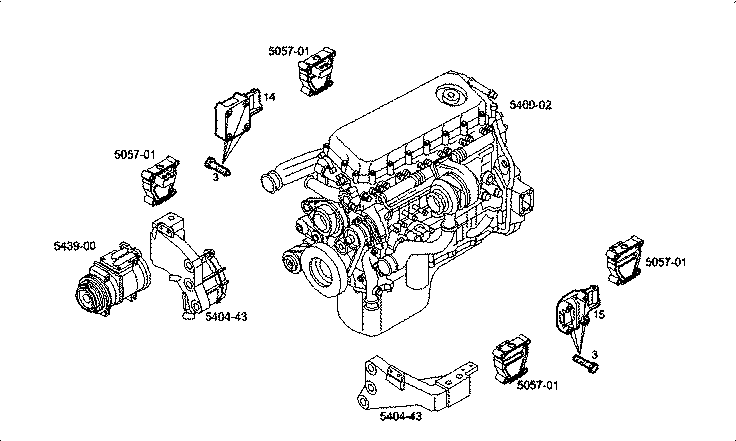 Iveco/FPT REAR ENGINE SUPPORT