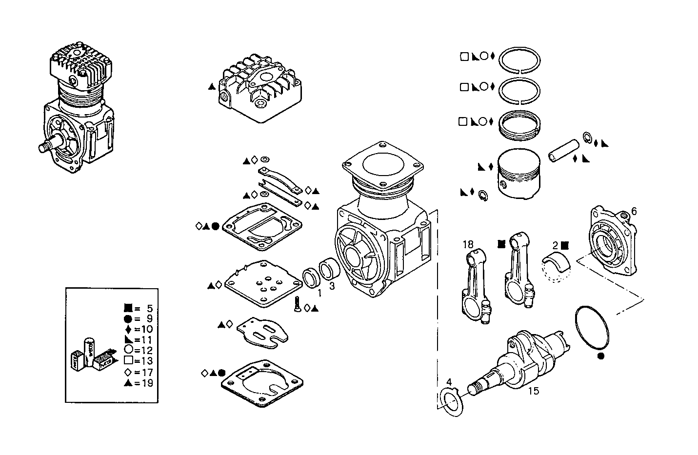 Iveco/FPT AIR COMPRESSOR (COMPONENTS)