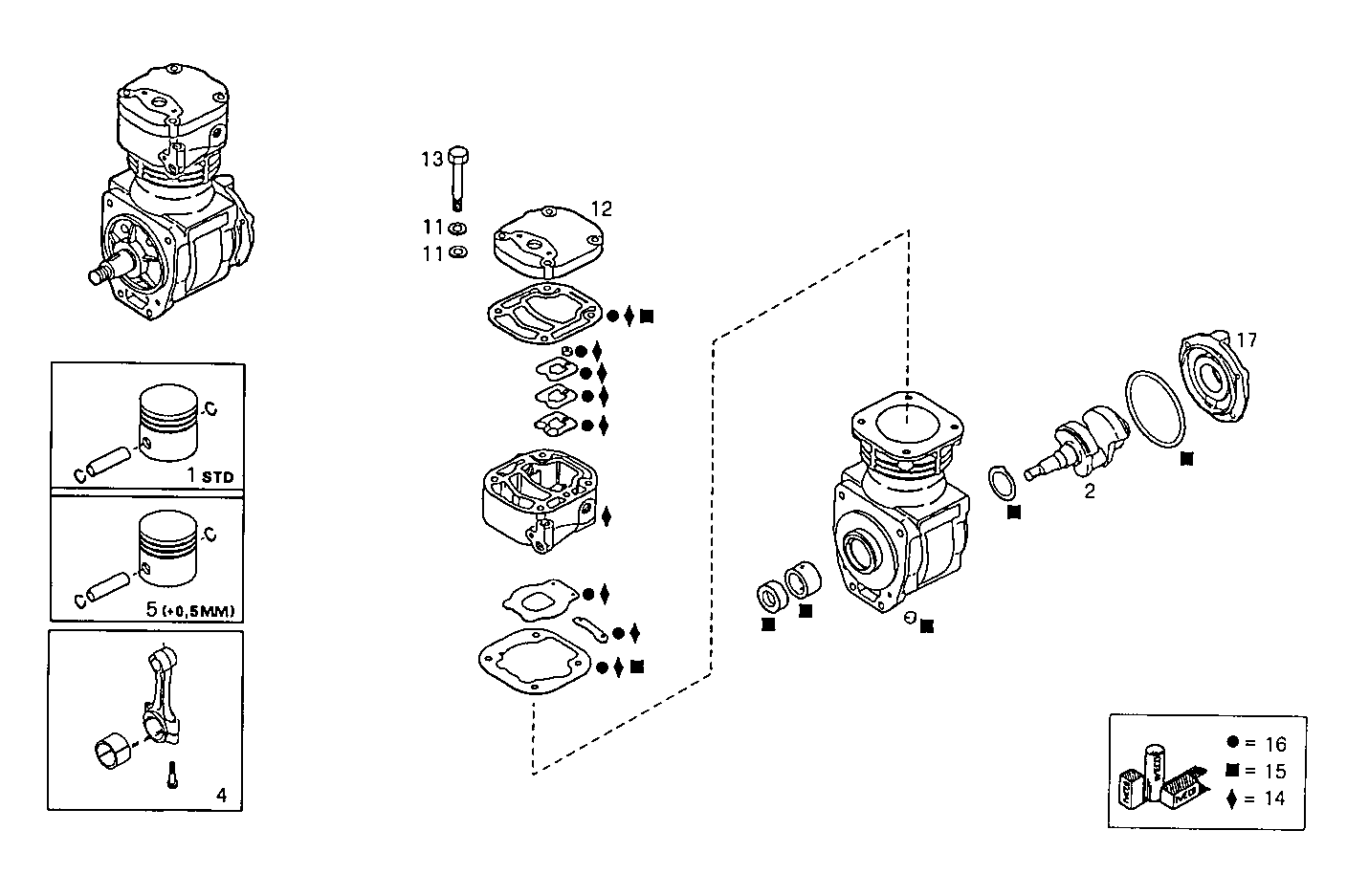 Iveco/FPT AIR COMPRESSOR (COMPONENTS)