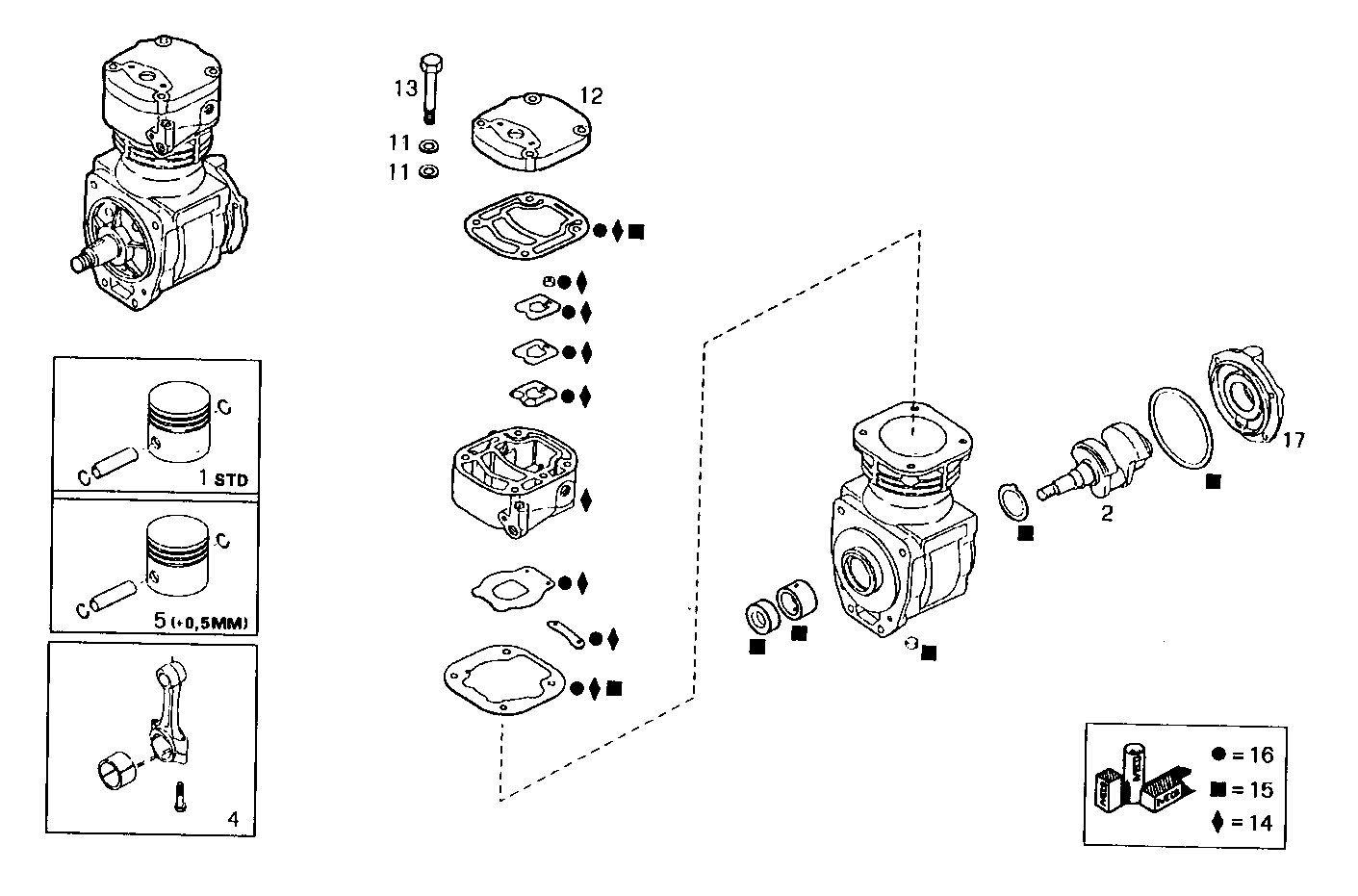 Iveco/FPT AIR COMPRESSOR (COMPONENTS)