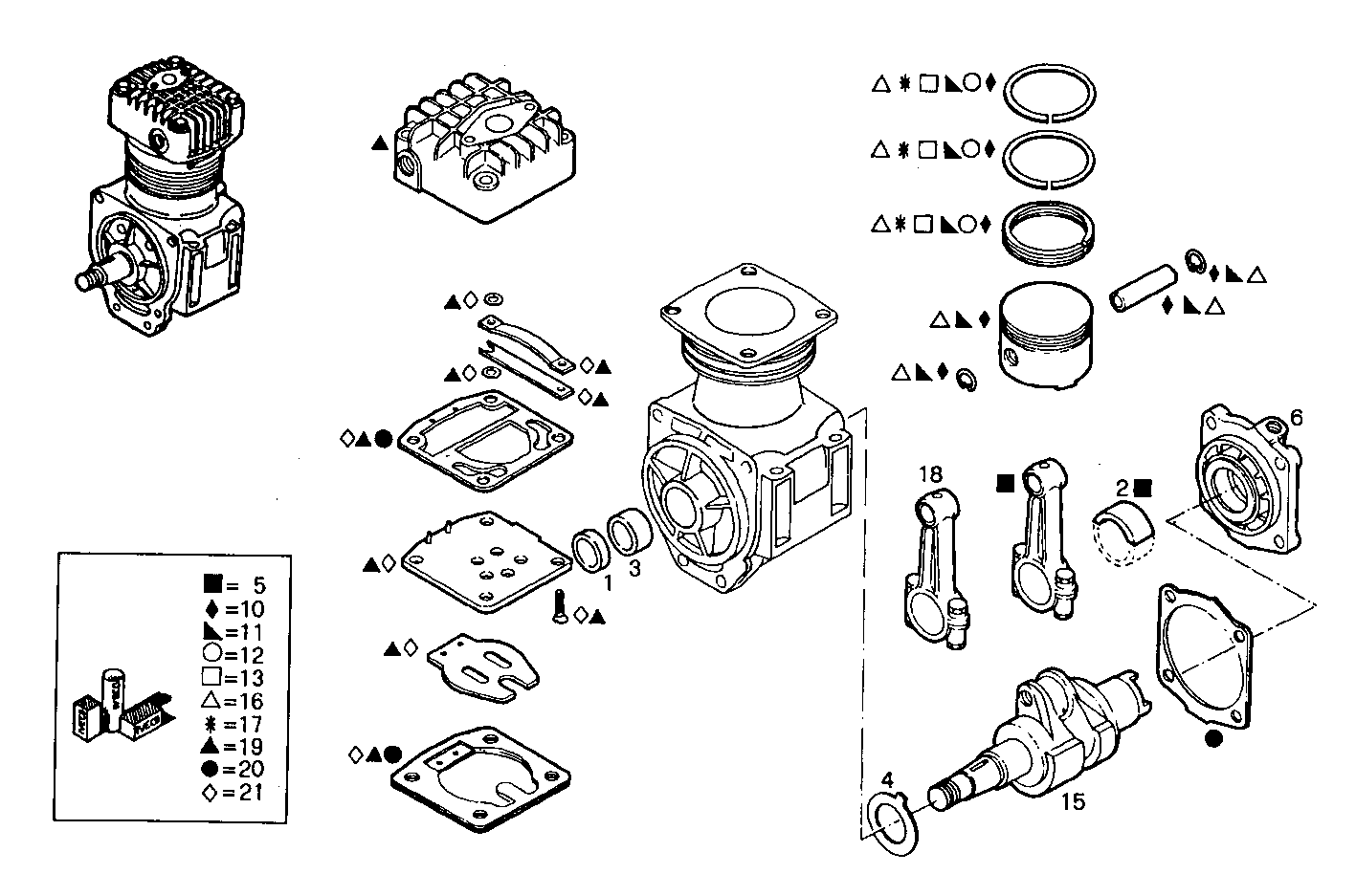 Iveco/FPT AIR COMPRESSOR (COMPONENTS)