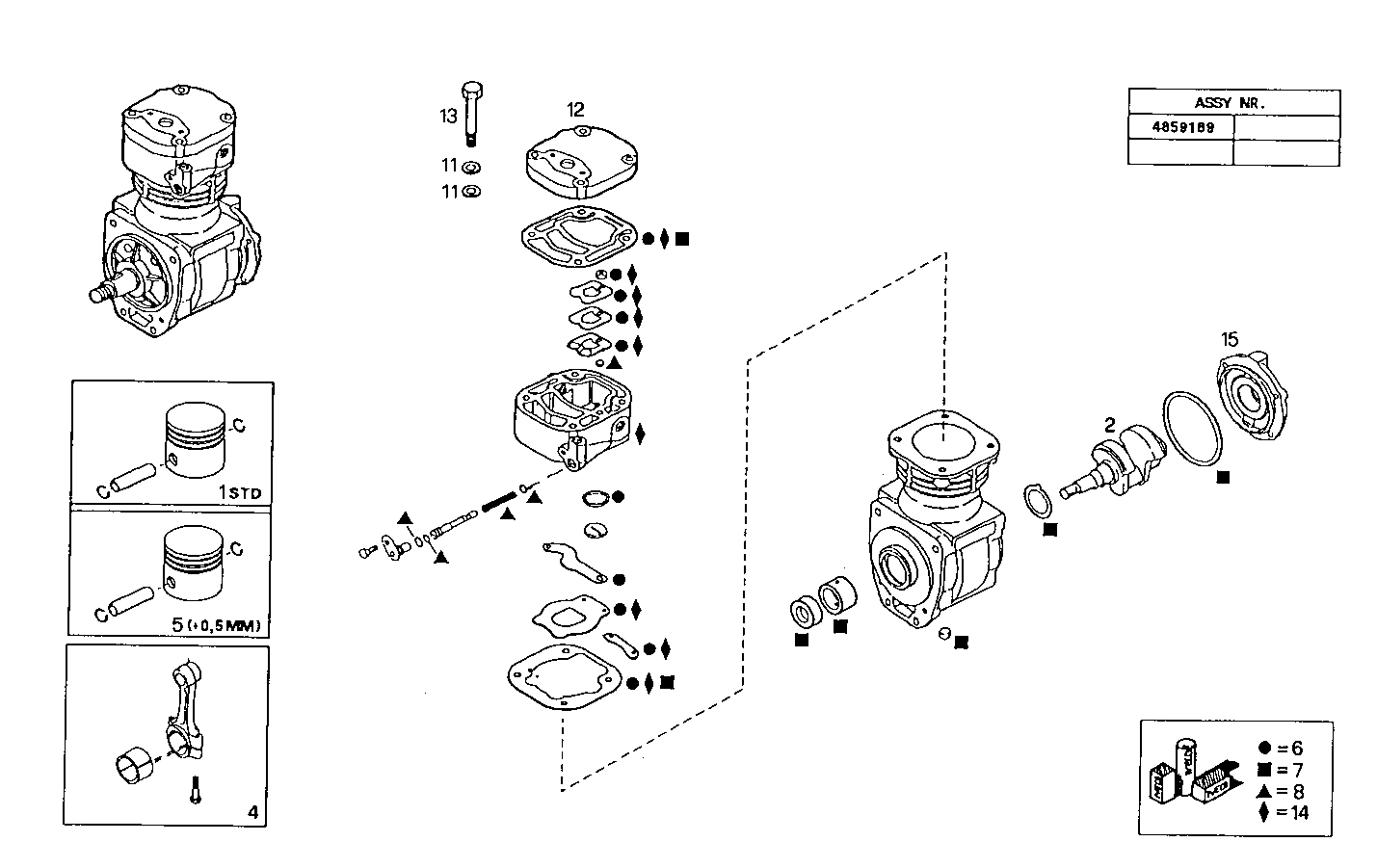 Iveco/FPT AIR COMPRESSOR (COMPONENTS)