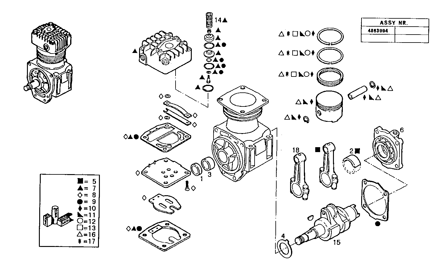 Iveco/FPT AIR COMPRESSOR (COMPONENTS)