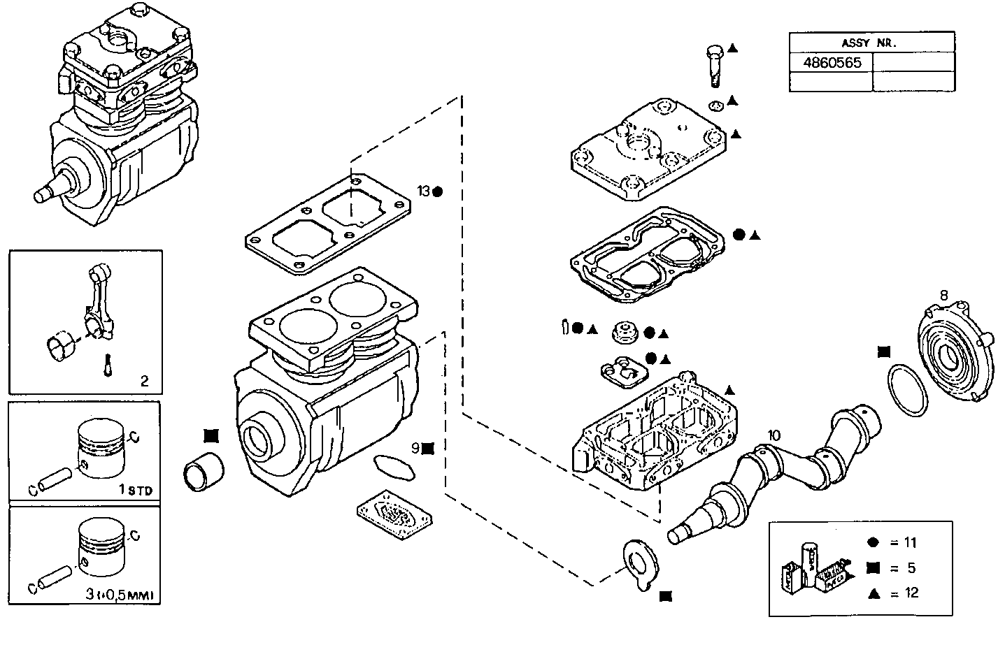 Iveco/FPT AIR COMPRESSOR (COMPONENTS)