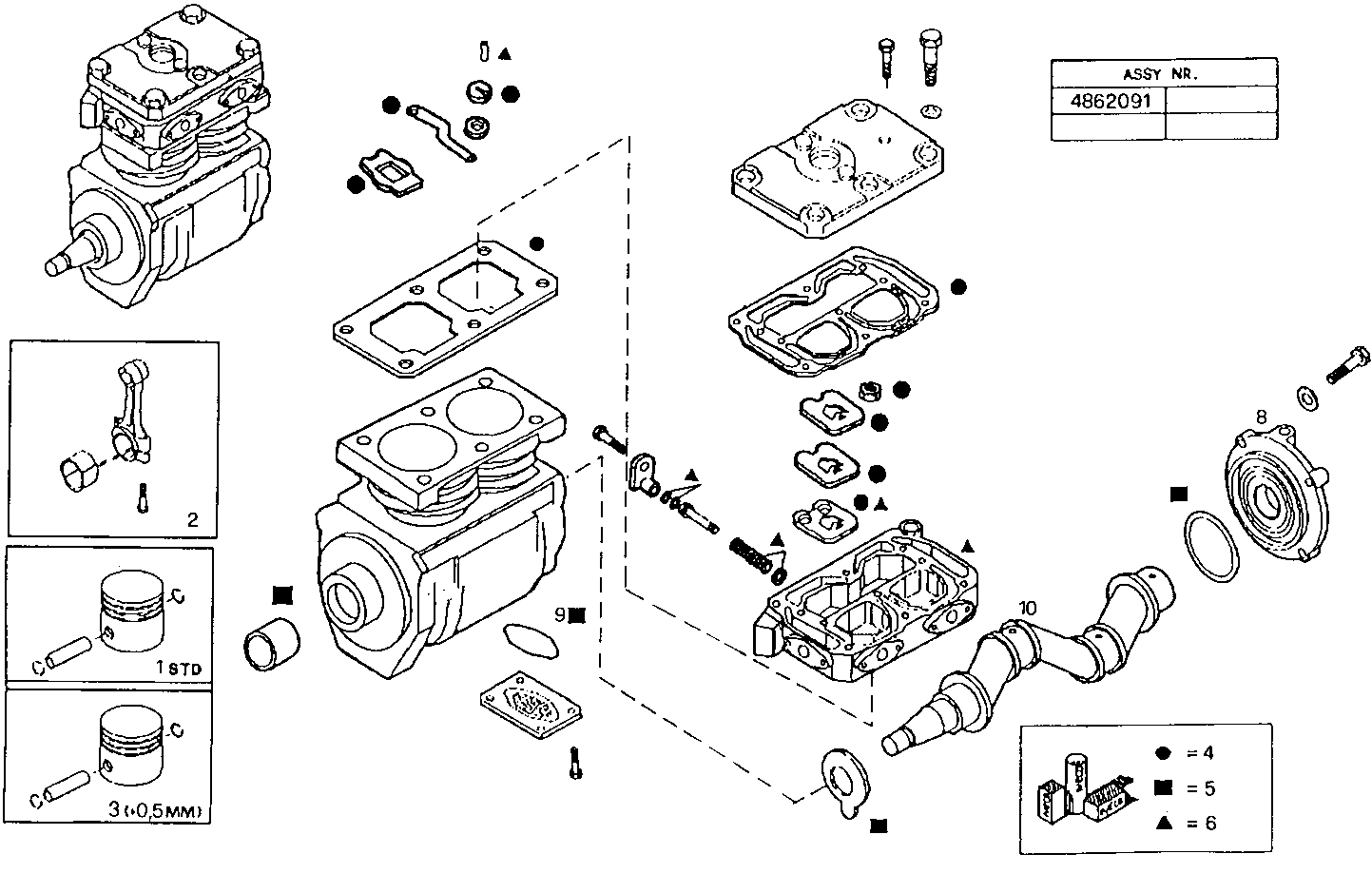 Iveco/FPT AIR COMPRESSOR (COMPONENTS)