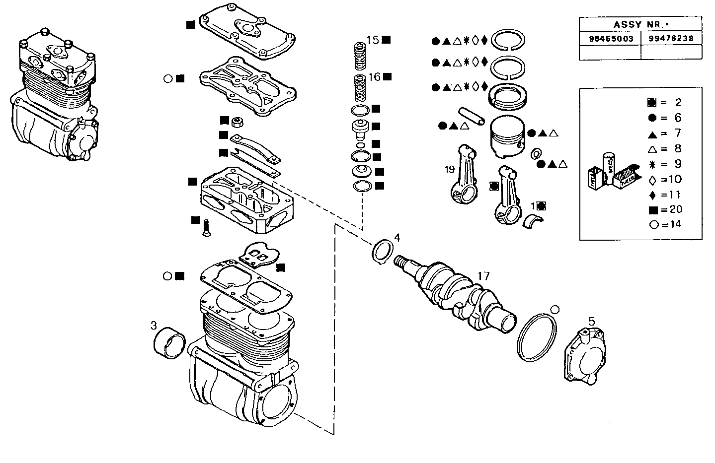 Iveco/FPT AIR COMPRESSOR (COMPONENTS)