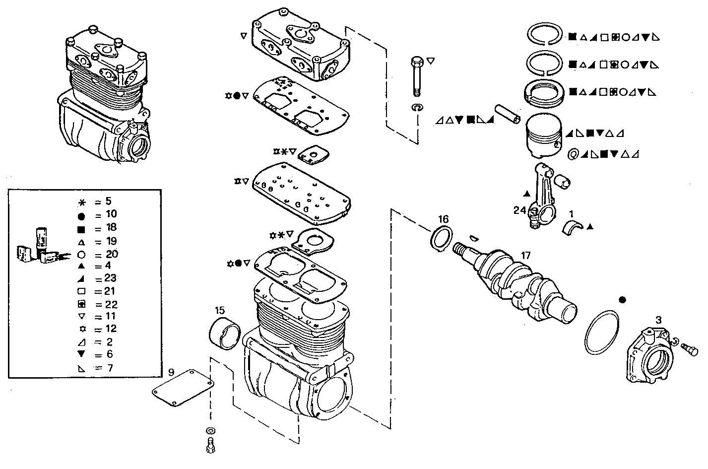 Iveco/FPT AIR COMPRESSOR (COMPONENTS)