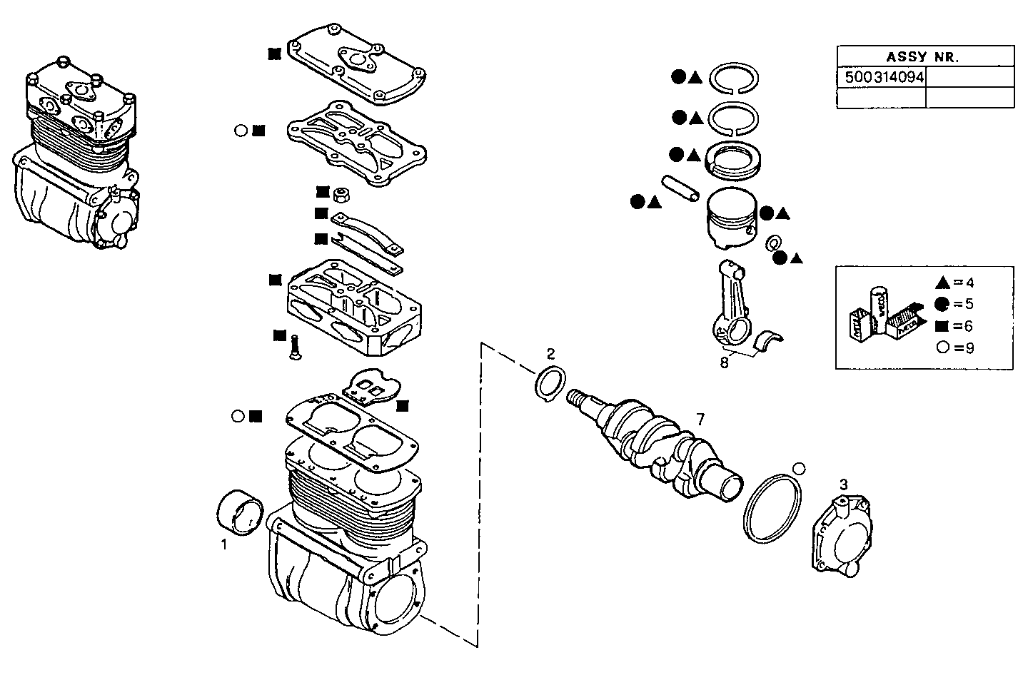 Iveco/FPT AIR COMPRESSOR (COMPONENTS)