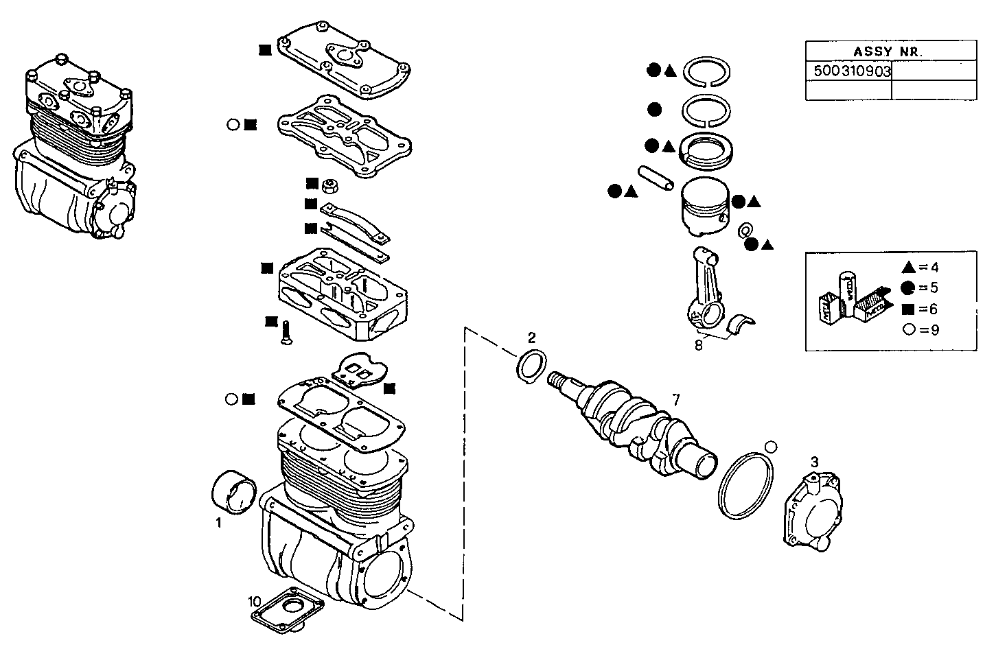 Iveco/FPT AIR COMPRESSOR (COMPONENTS)