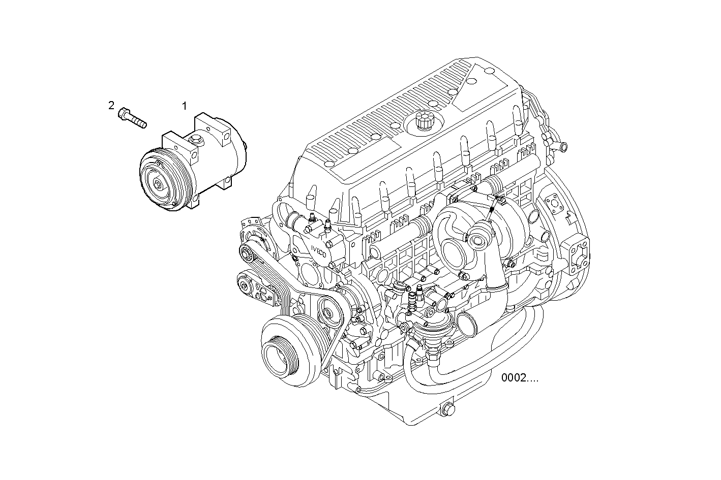Iveco/FPT COMPRESSOR AIR CONDITIONING
