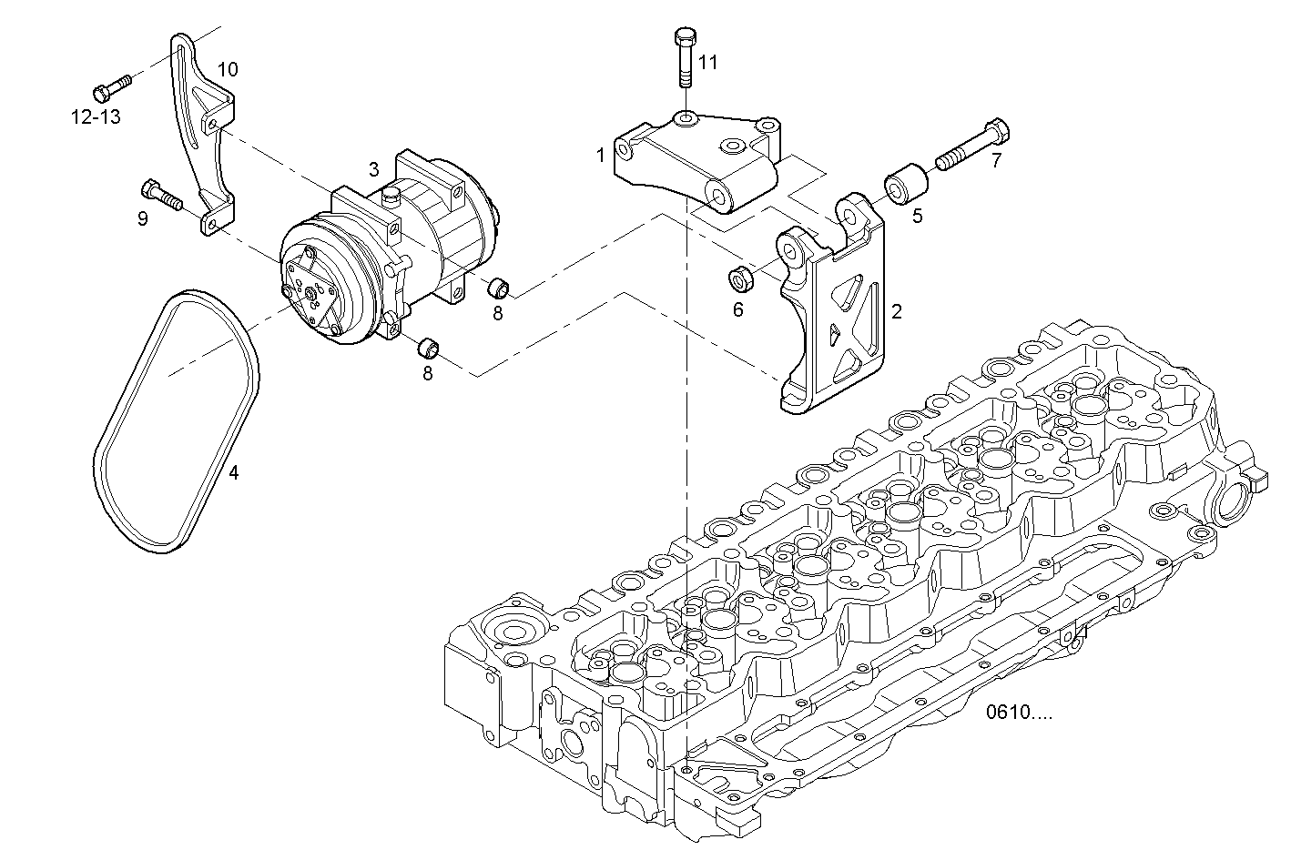 Iveco/FPT COMPRESSOR AIR CONDITIONING