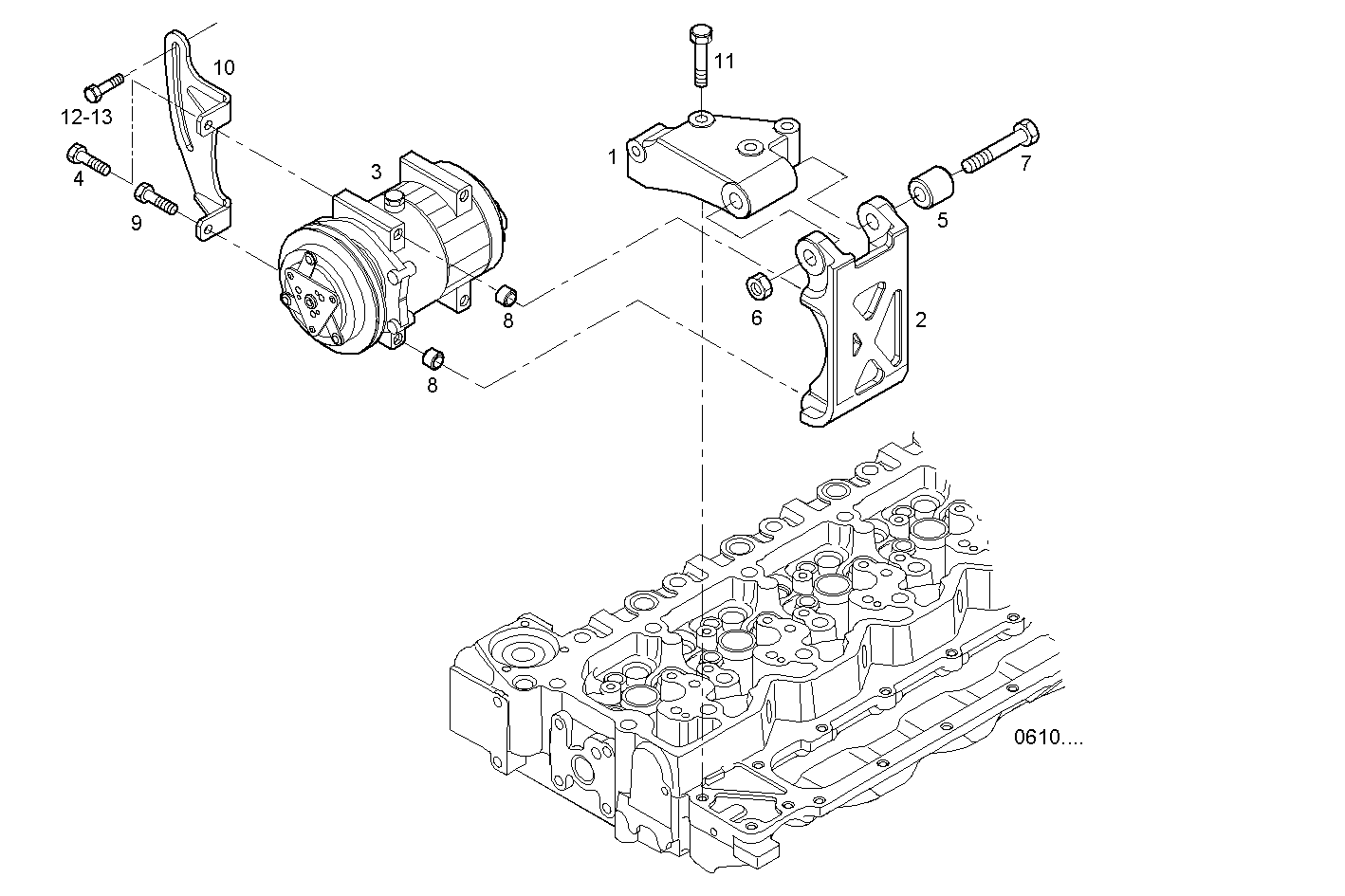 Iveco/FPT COMPRESSOR AIR CONDITIONING