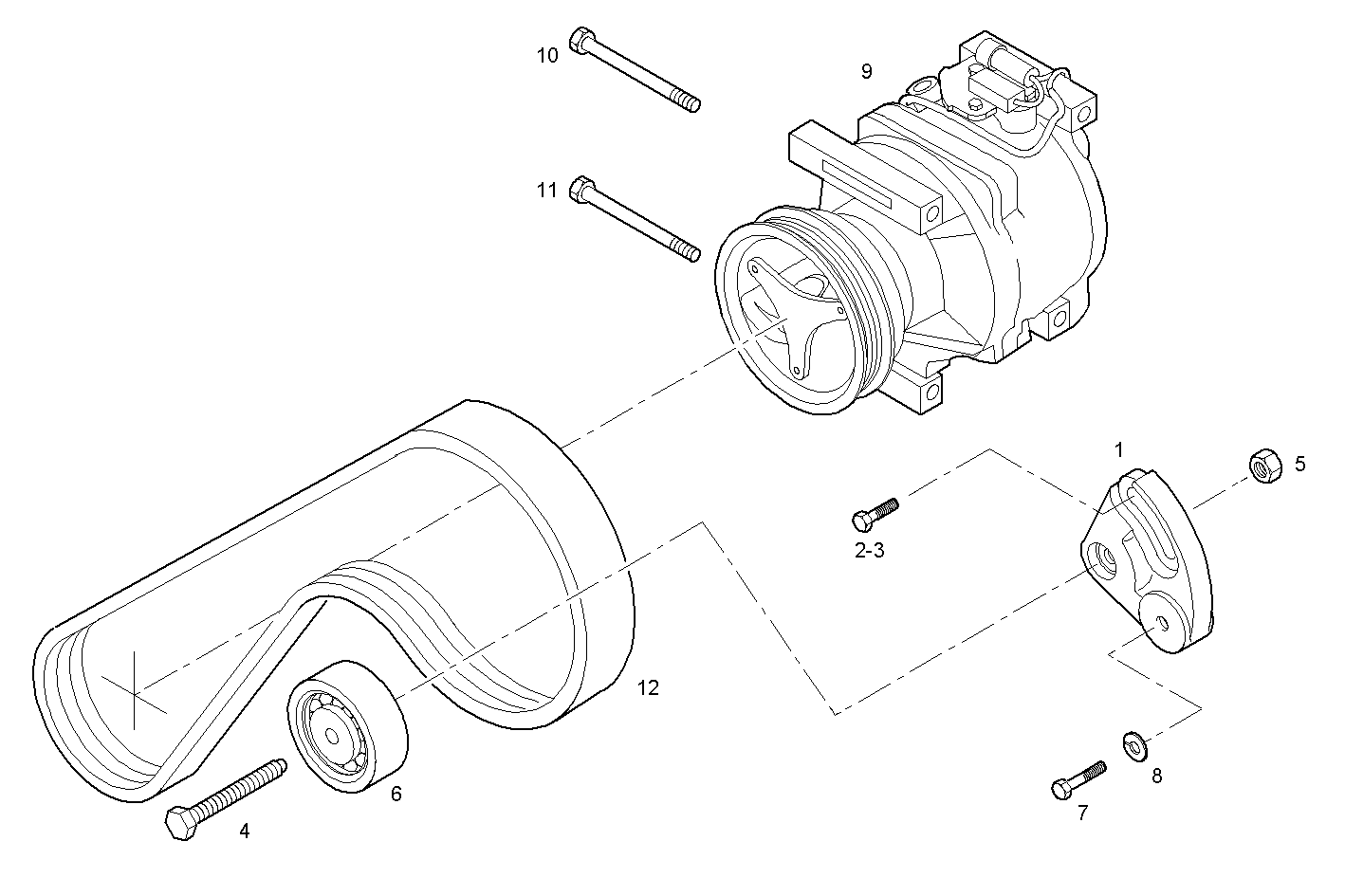 Iveco/FPT COMPRESSOR AIR CONDITIONING