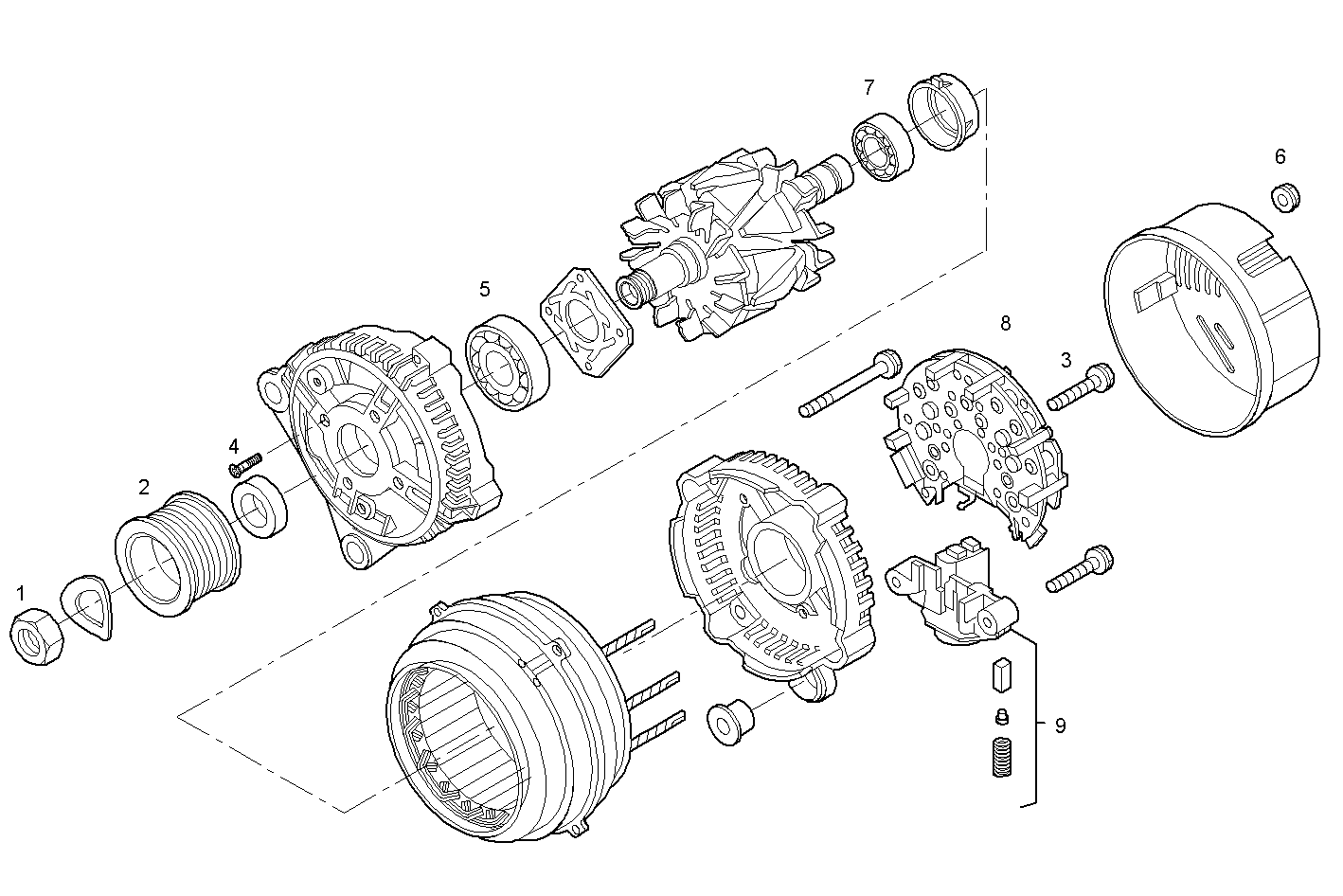 Iveco/FPT GENERATOR (COMPONENTS)