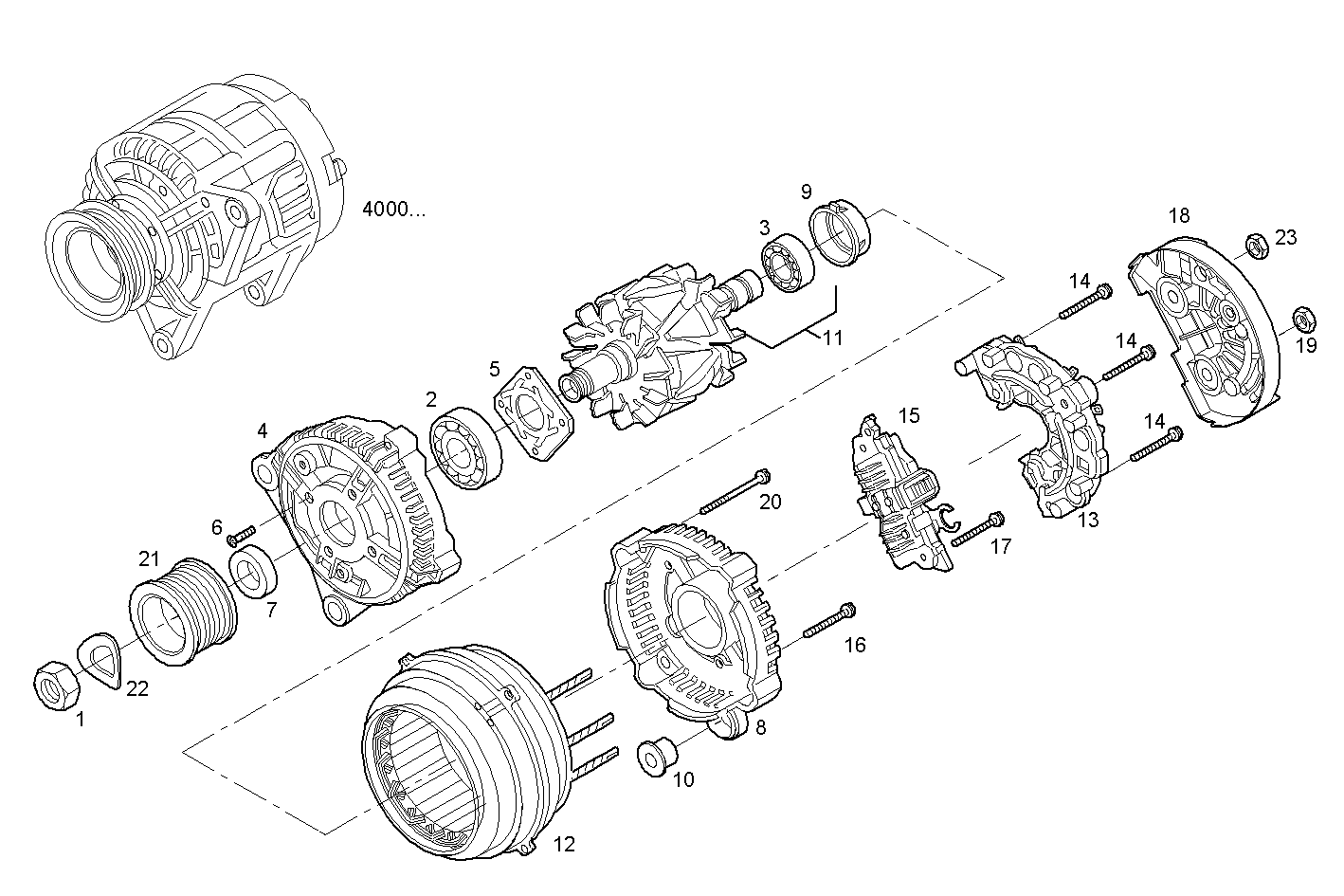 Iveco/FPT GENERATOR (COMPONENTS)