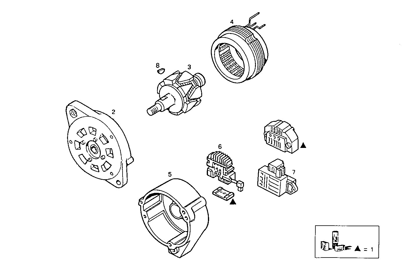 Iveco/FPT GENERATOR (COMPONENTS)