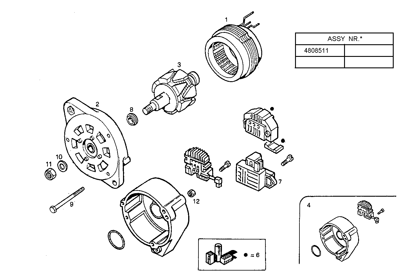 Iveco/FPT GENERATOR (COMPONENTS)