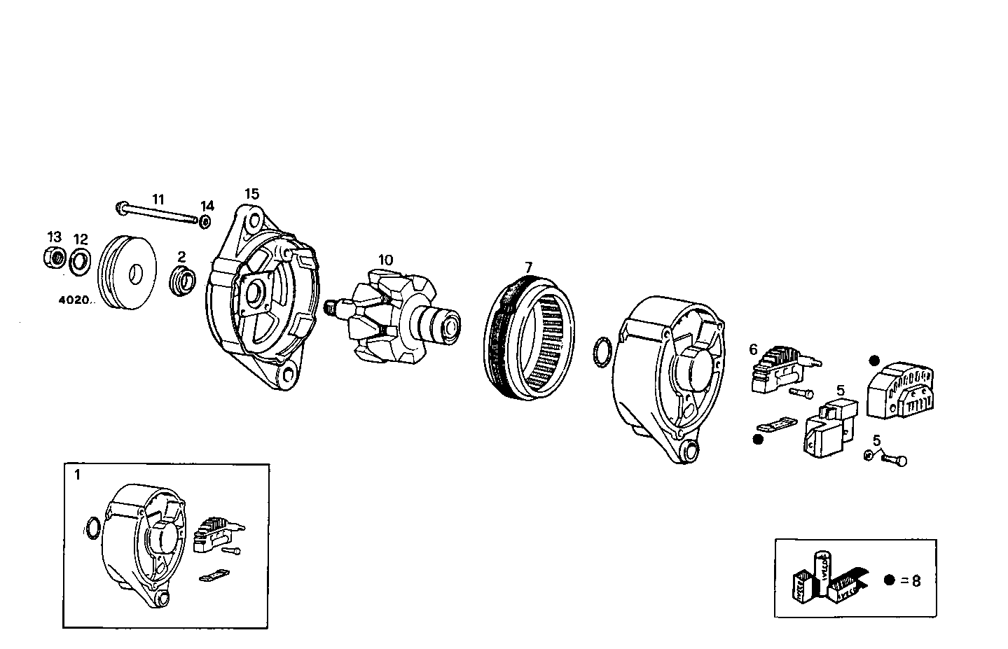 Iveco/FPT GENERATOR (COMPONENTS)