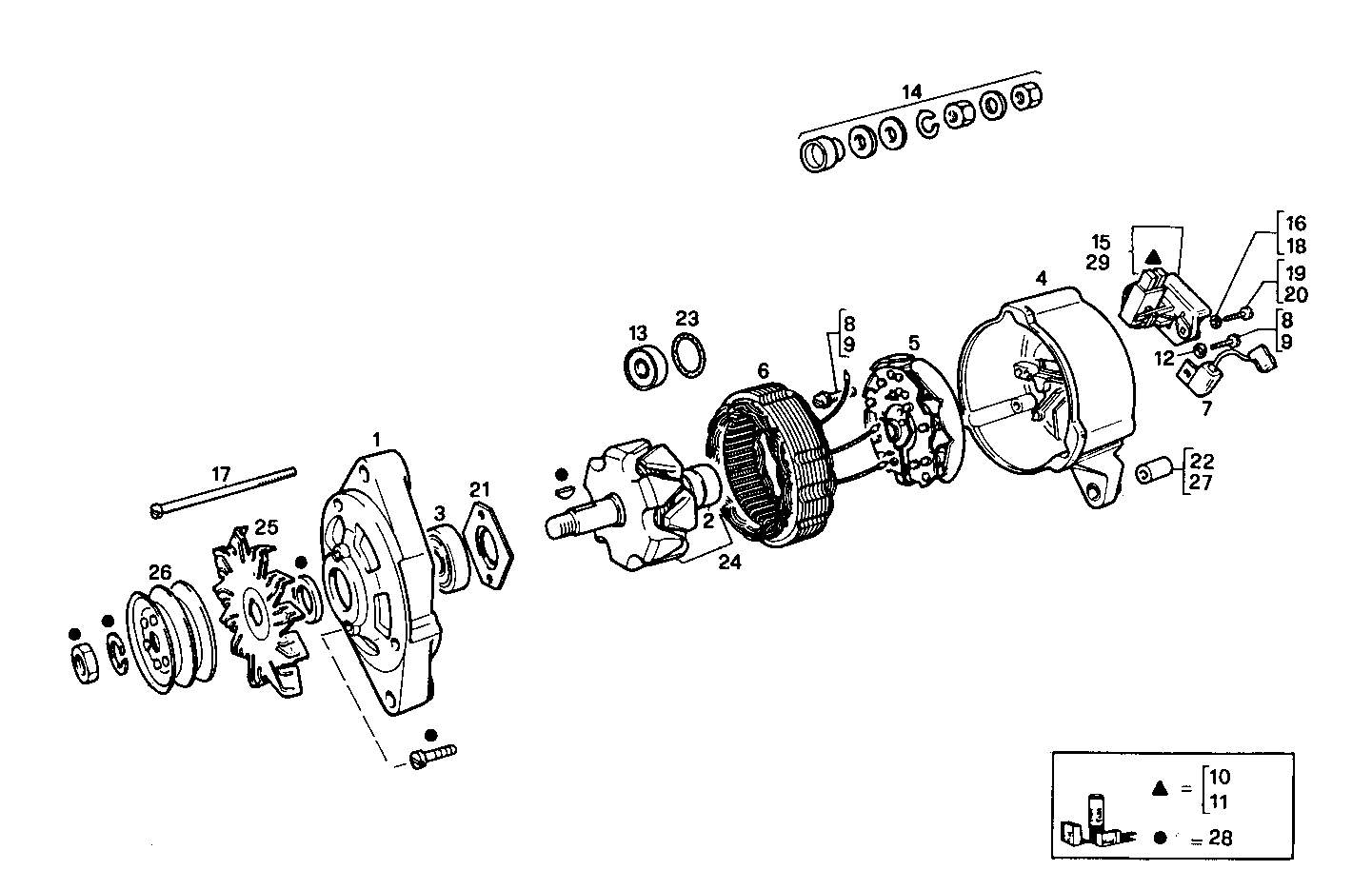 Iveco/FPT GENERATOR (COMPONENTS)