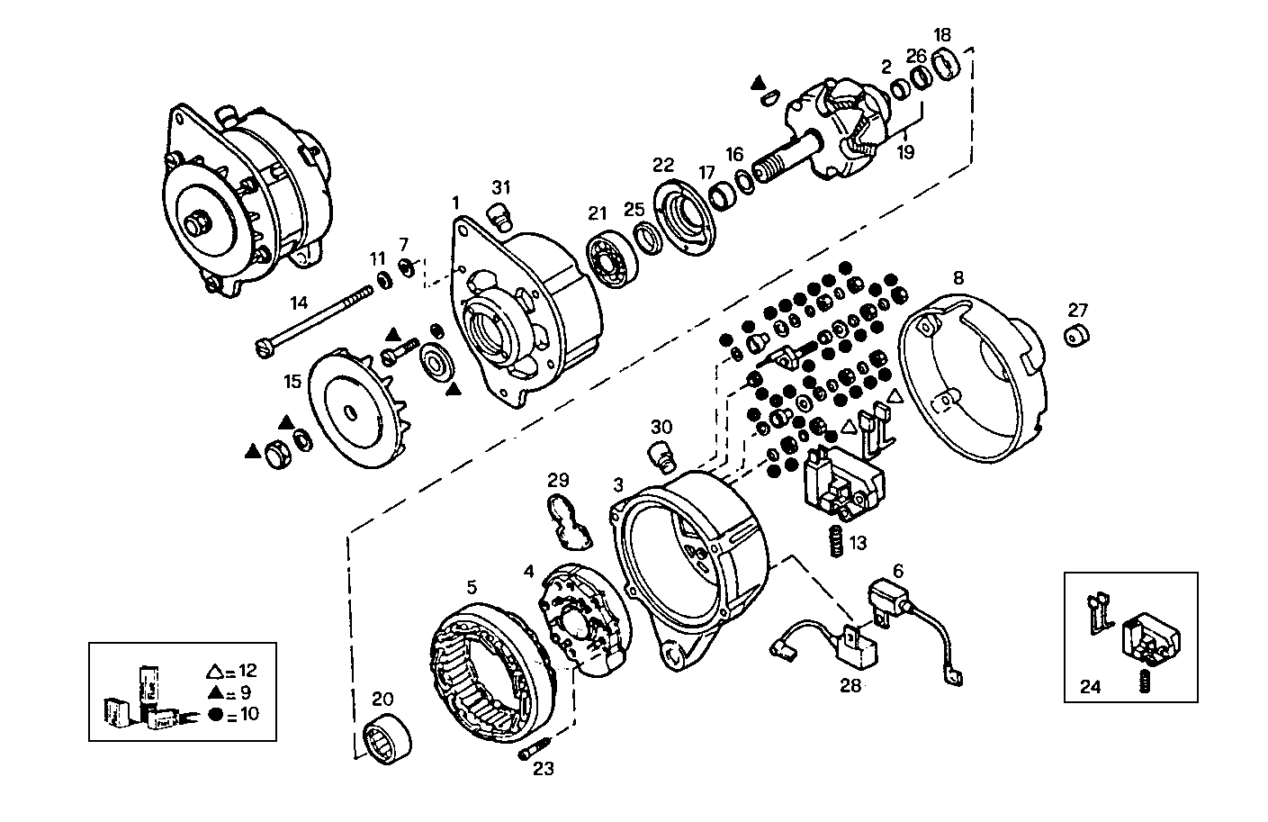 Iveco/FPT GENERATOR (COMPONENTS)