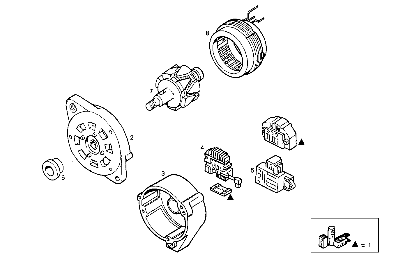 Iveco/FPT GENERATOR (COMPONENTS)