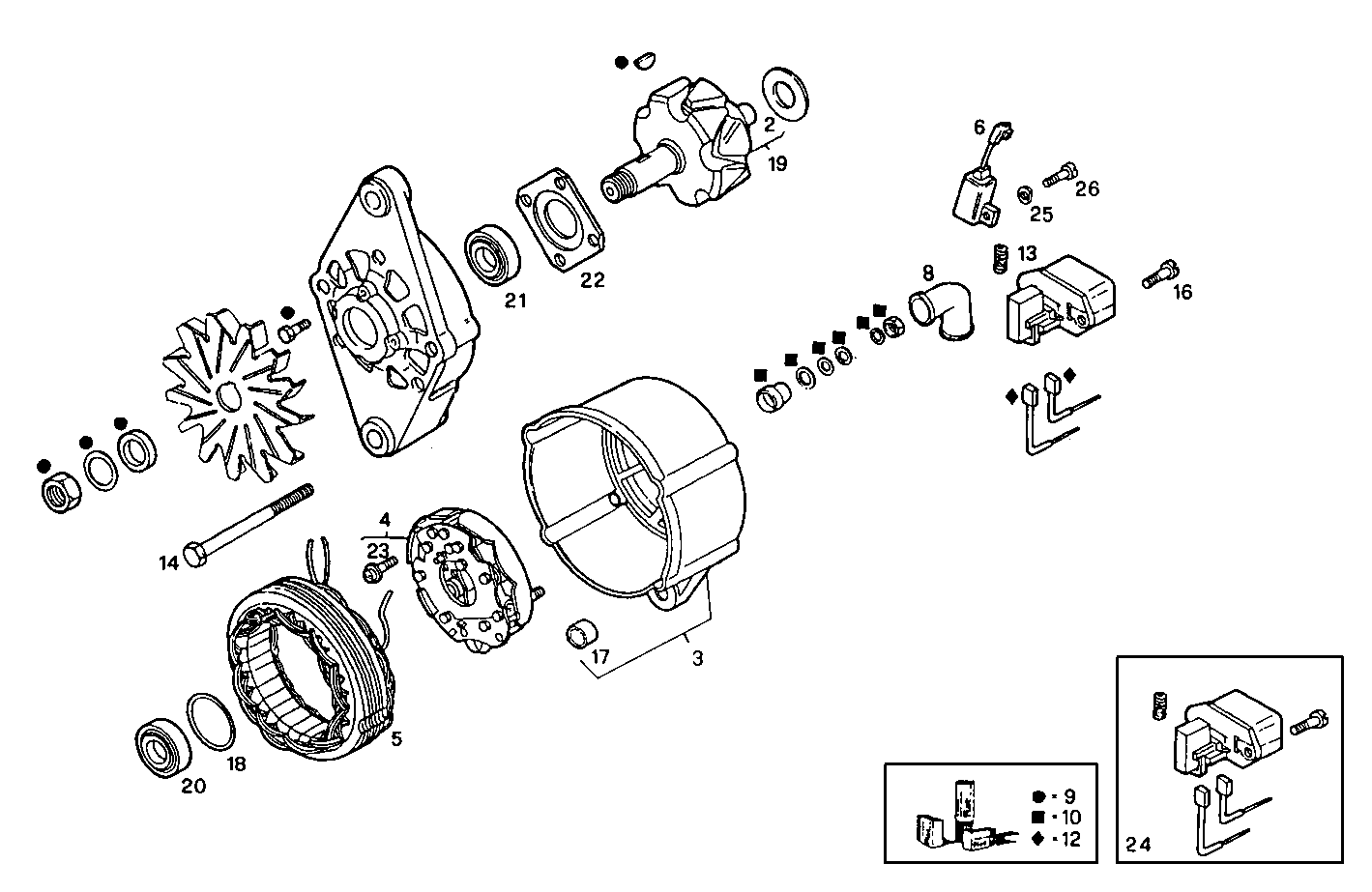 Iveco/FPT GENERATOR (COMPONENTS)