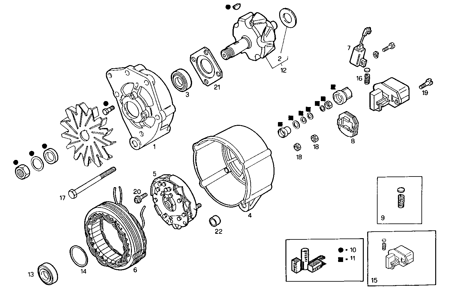 Iveco/FPT GENERATOR (COMPONENTS)