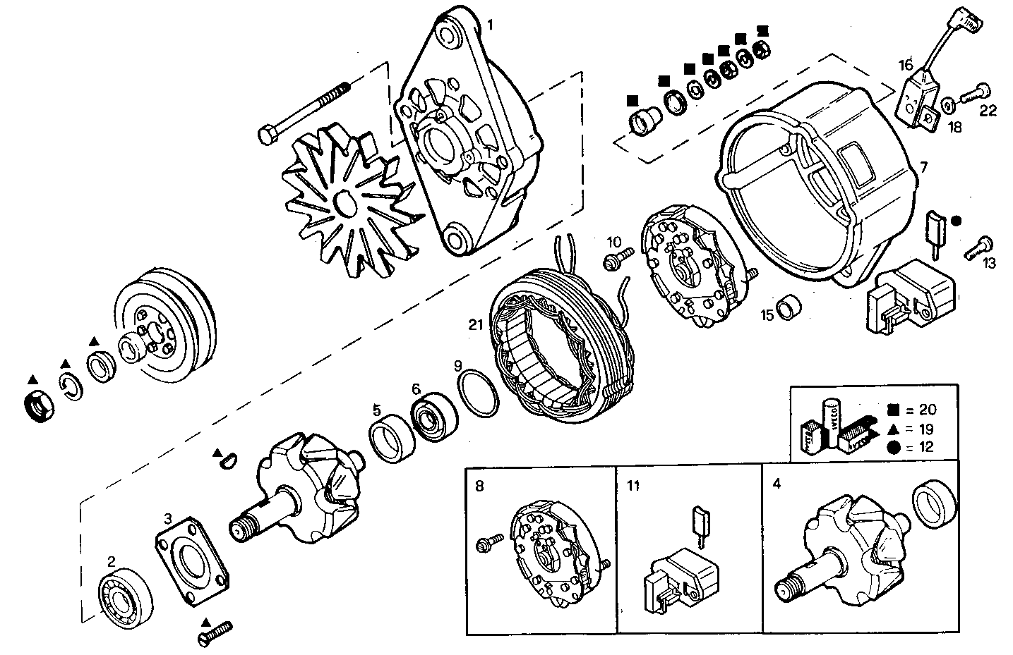 Iveco/FPT GENERATOR (COMPONENTS)