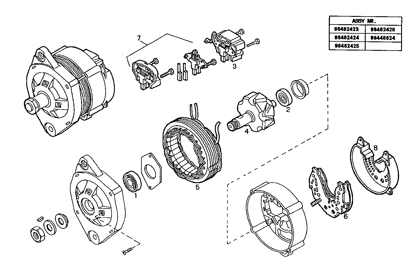 Iveco/FPT GENERATOR (COMPONENTS)