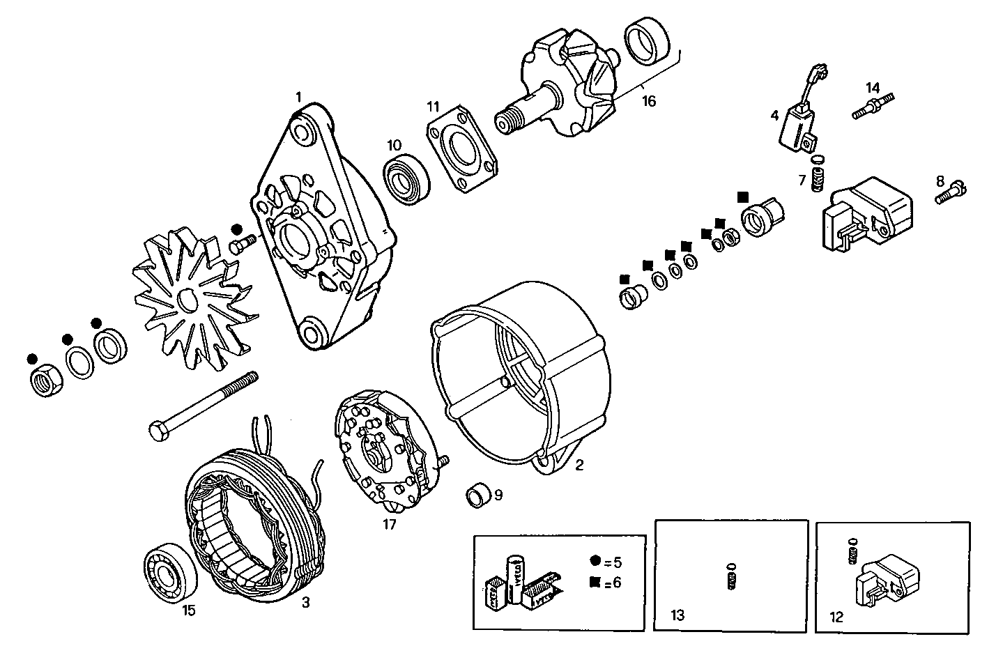 Iveco/FPT GENERATOR (COMPONENTS)