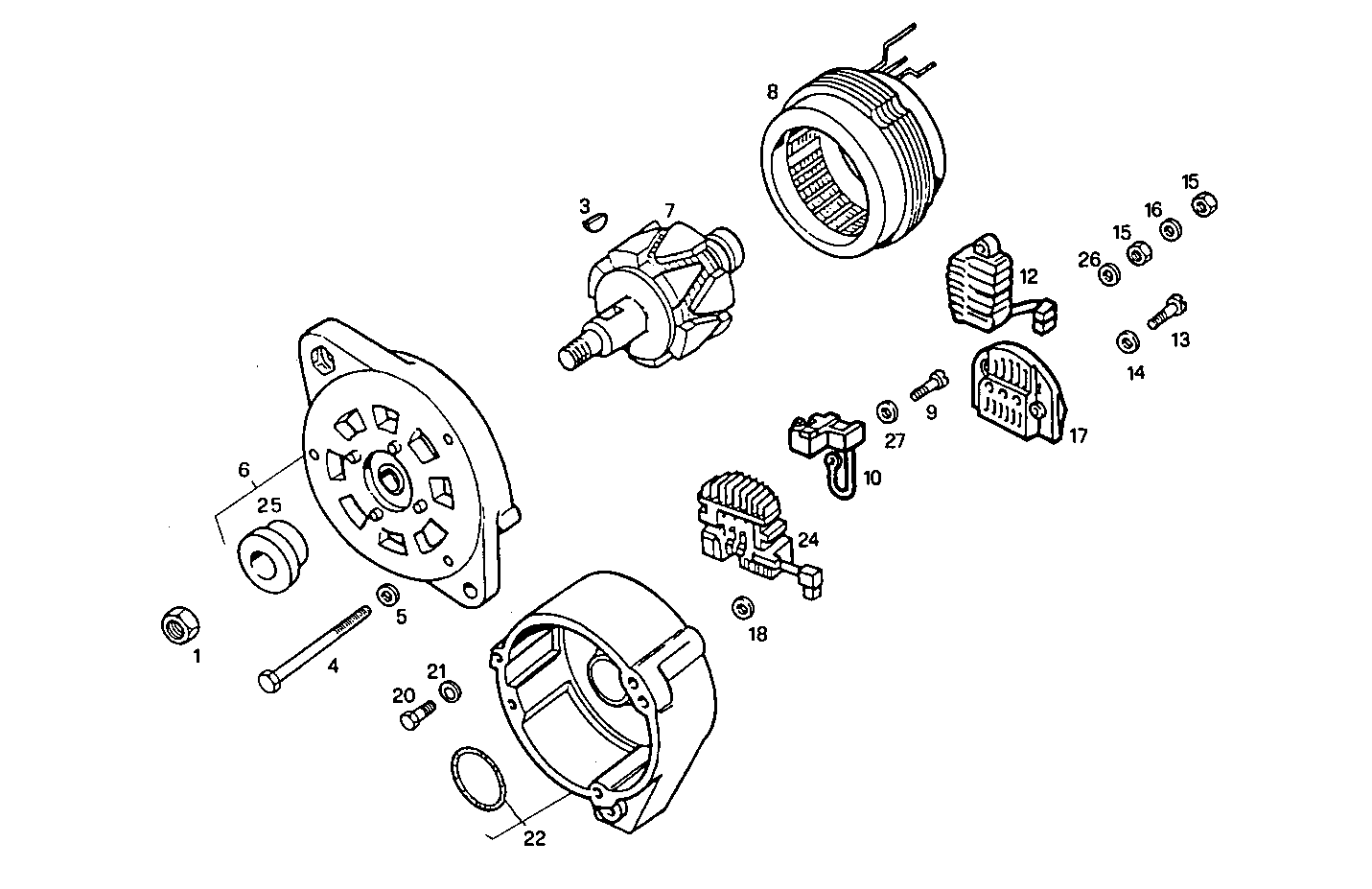 Iveco/FPT GENERATOR (COMPONENTS)