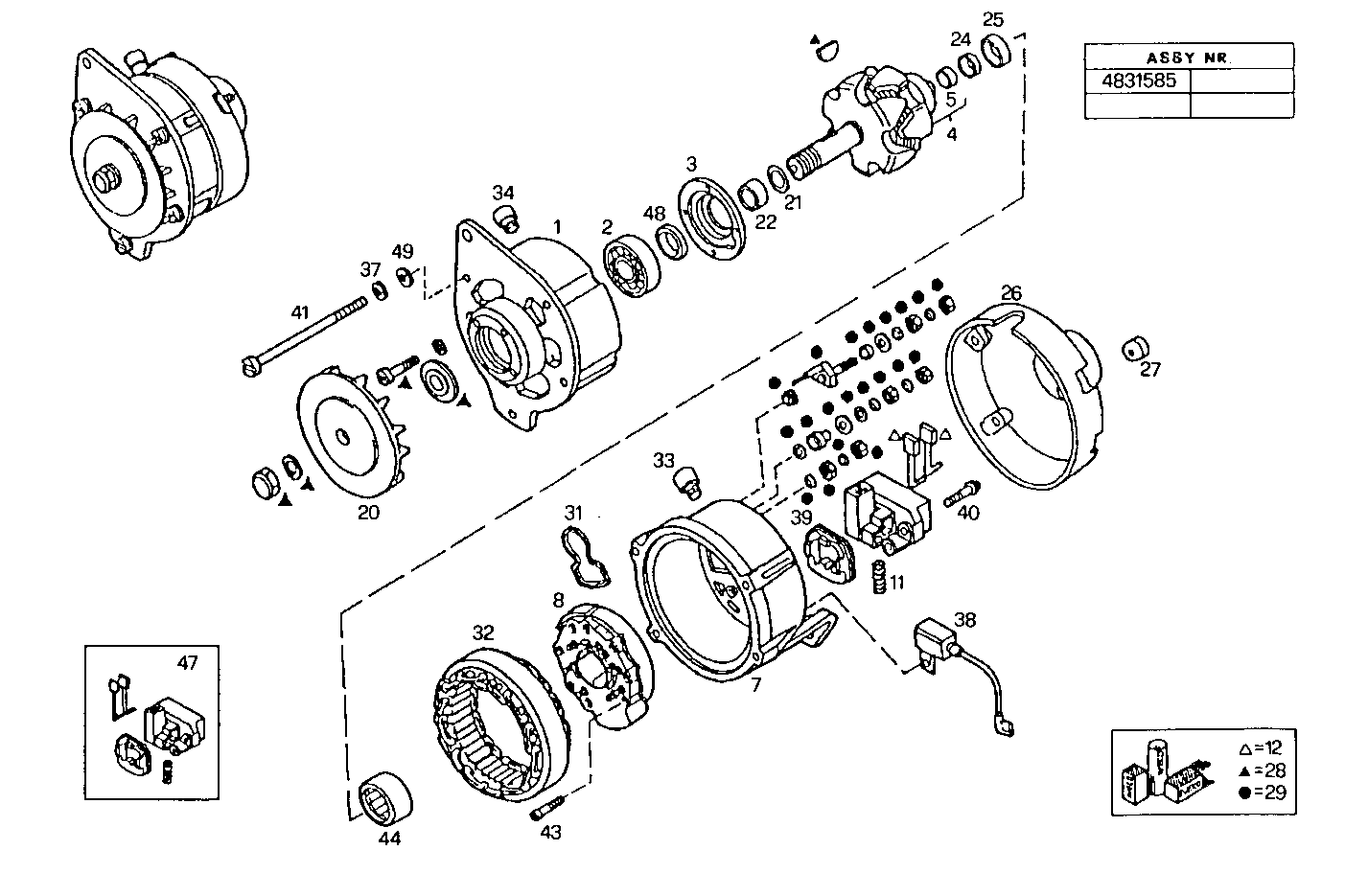 Iveco/FPT GENERATOR (COMPONENTS)
