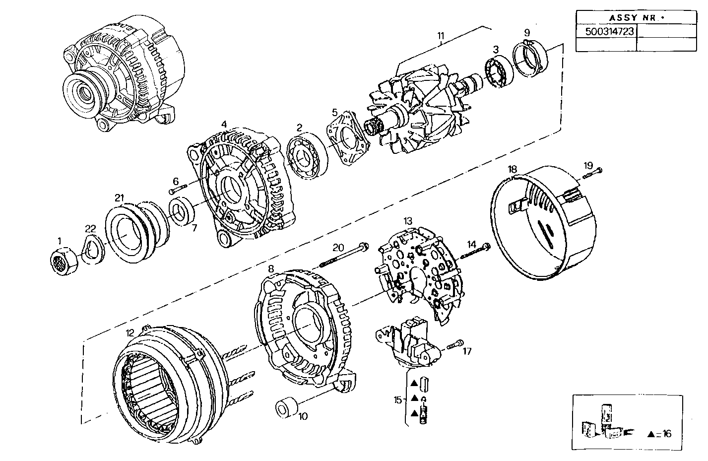 Iveco/FPT GENERATOR (COMPONENTS)