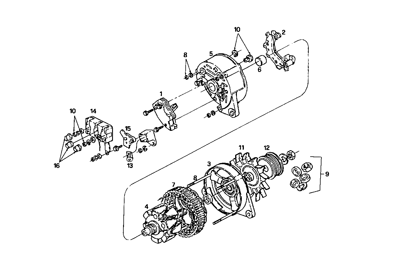 Iveco/FPT GENERATOR (COMPONENTS)