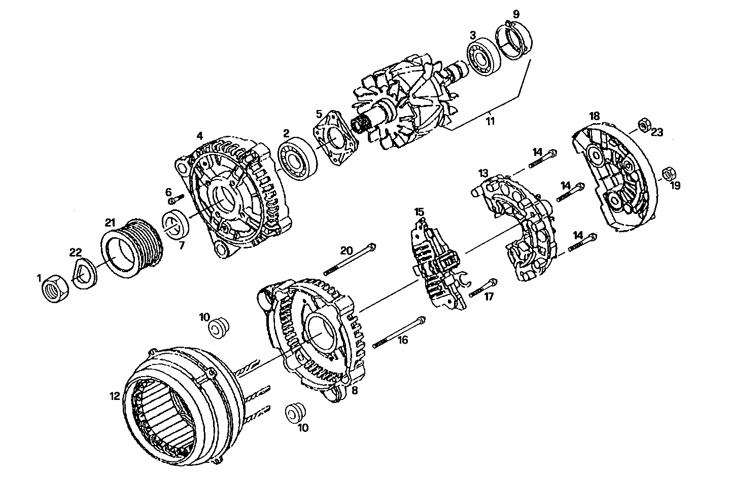 Iveco/FPT GENERATOR (COMPONENTS)