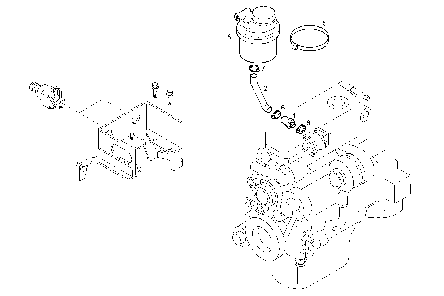 Iveco/FPT STEERING OIL TANK