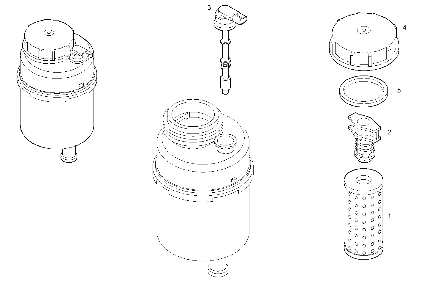 Iveco/FPT STEERING OIL TANK