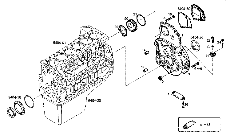 Iveco/FPT REAR CRANKCASE COVER