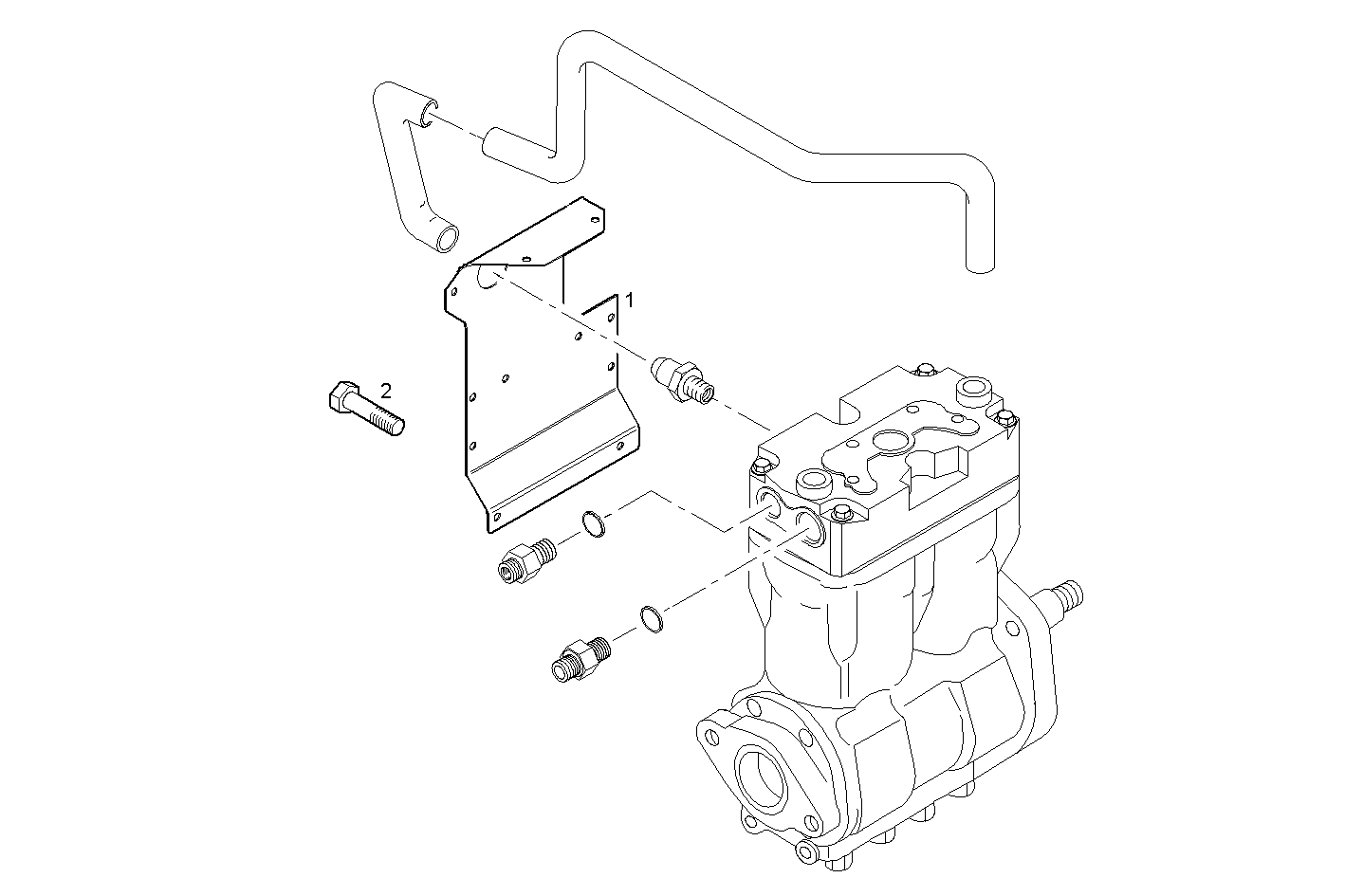 Iveco/FPT AIR COMPRESSOR INSULATION