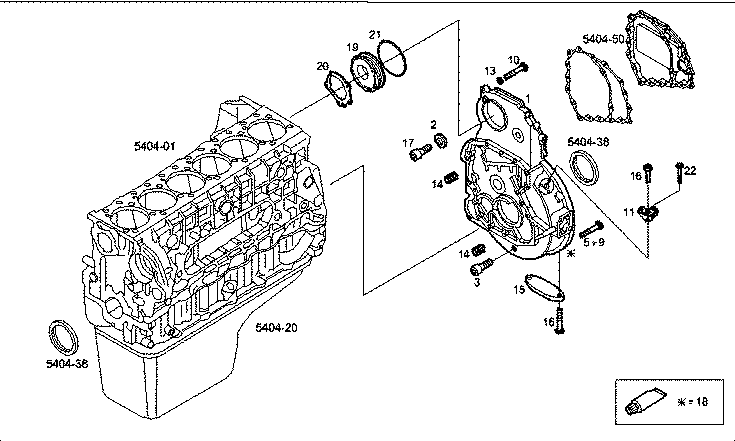 Iveco/FPT REAR CRANKCASE COVER