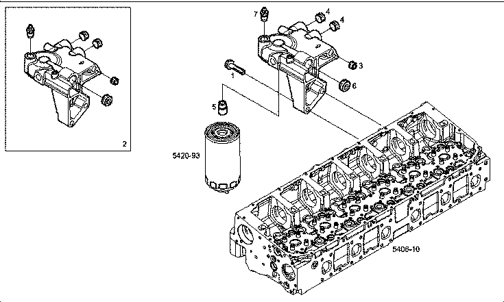 Iveco/FPT FUEL FILTER SUPPORT